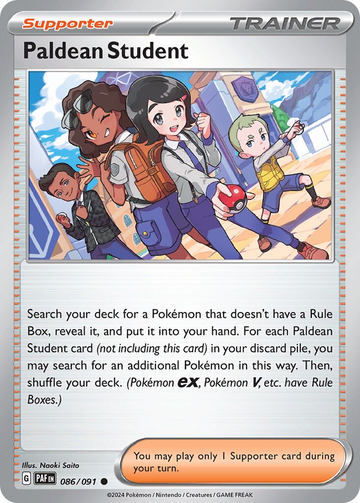 Paldean Student [Reverse Holo] #86