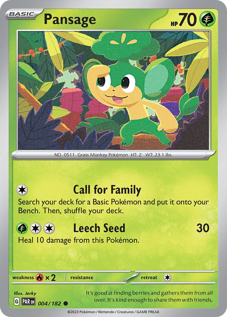 Pansage [Reverse Holo] #4