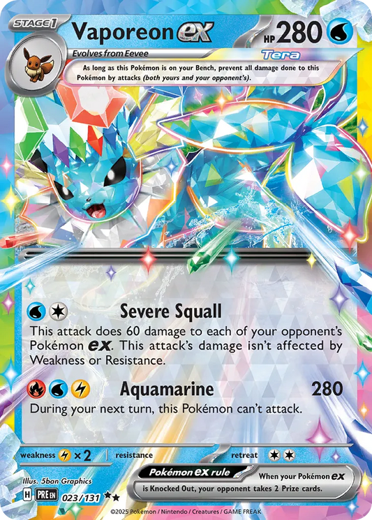 Vaporeon ex [Stamped] #23