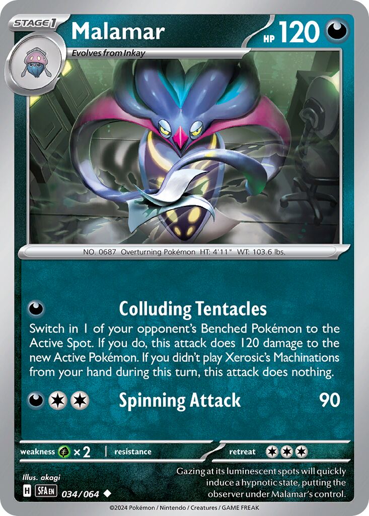 Malamar [Reverse Holo] #34