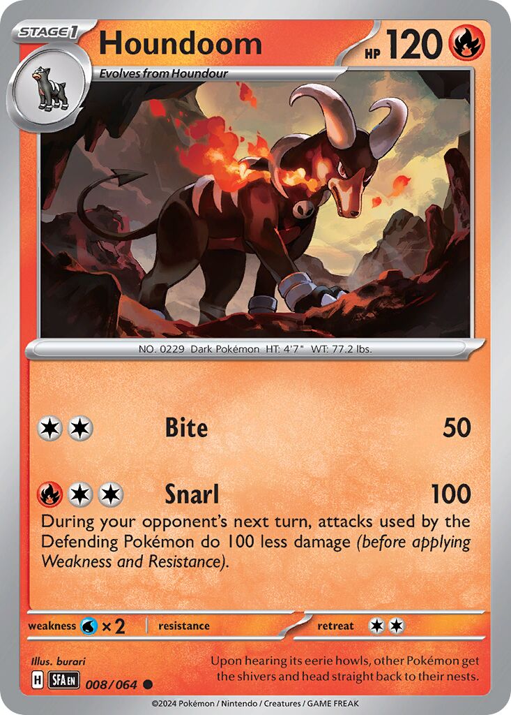 Houndoom [Reverse Holo] #8