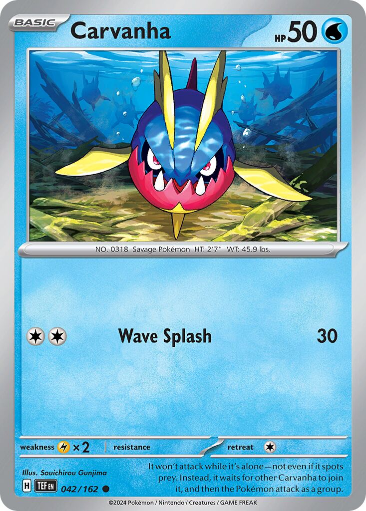 Carvanha [Reverse Holo] #42