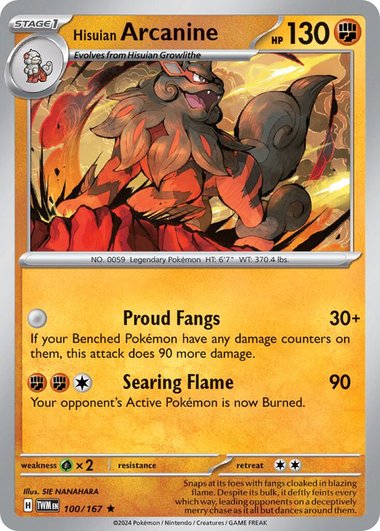 Hisuian Arcanine [Reverse Holo] #100