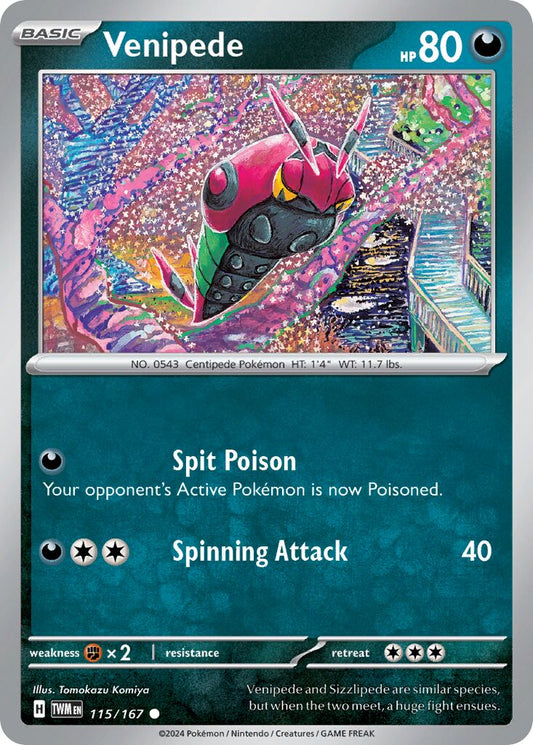 Venipede [Reverse Holo] #115