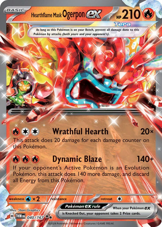 Hearthflame Mask Ogerpon Ex [Prize Pack] #40