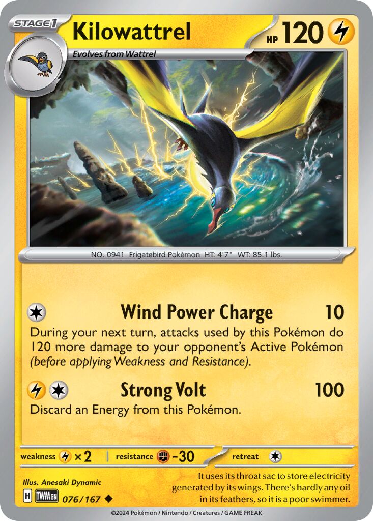Kilowattrel [Reverse Holo] #76