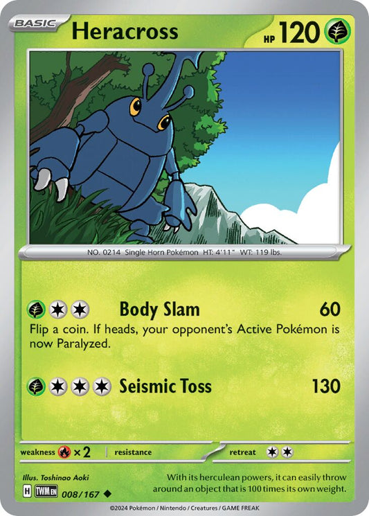 Heracross [Reverse Holo] #8
