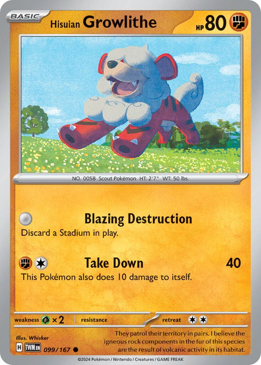 Hisuian Growlithe [Reverse Holo] #99