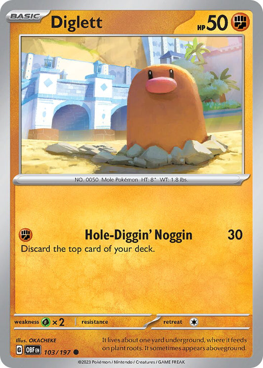 Diglett [Reverse Holo] #103