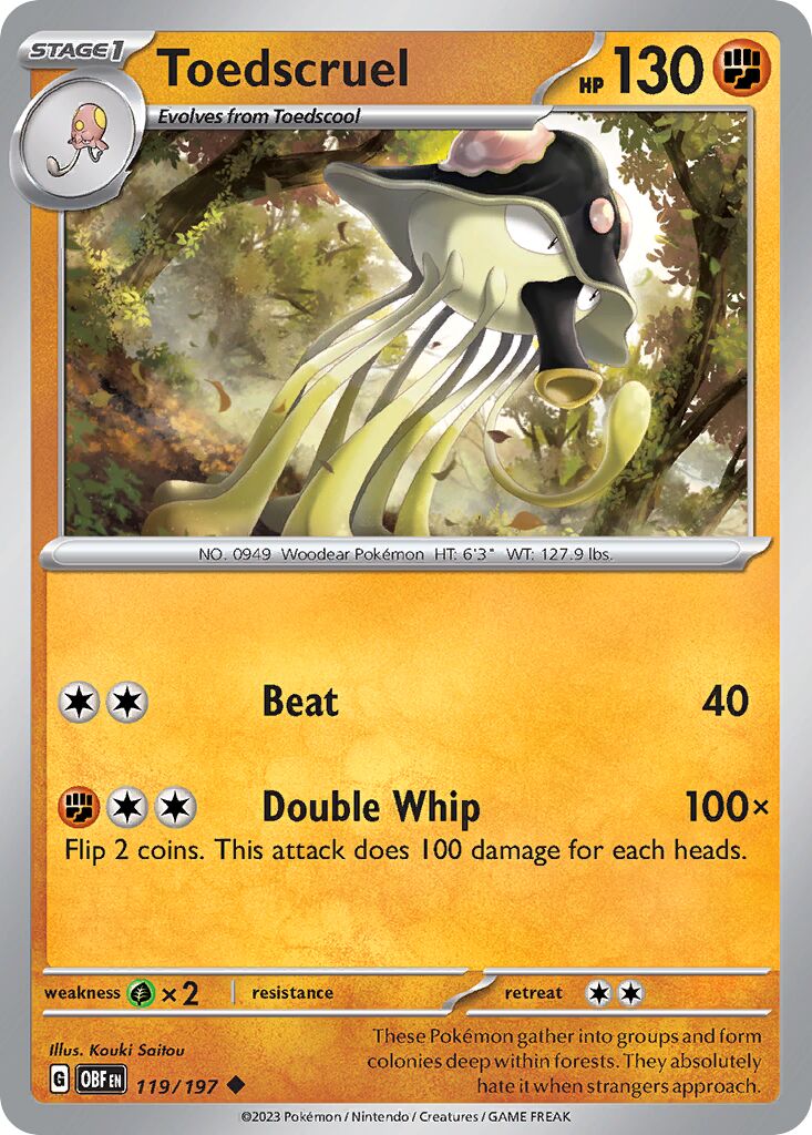 Toedscruel [Reverse Holo] #119