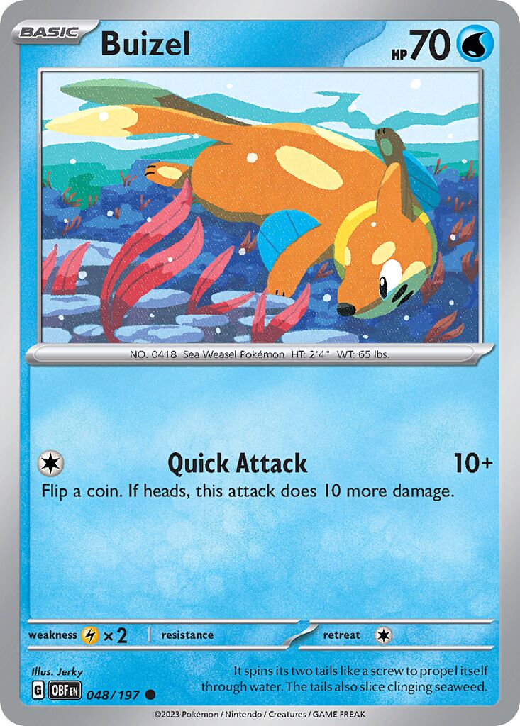 Buizel [Reverse Holo] #48
