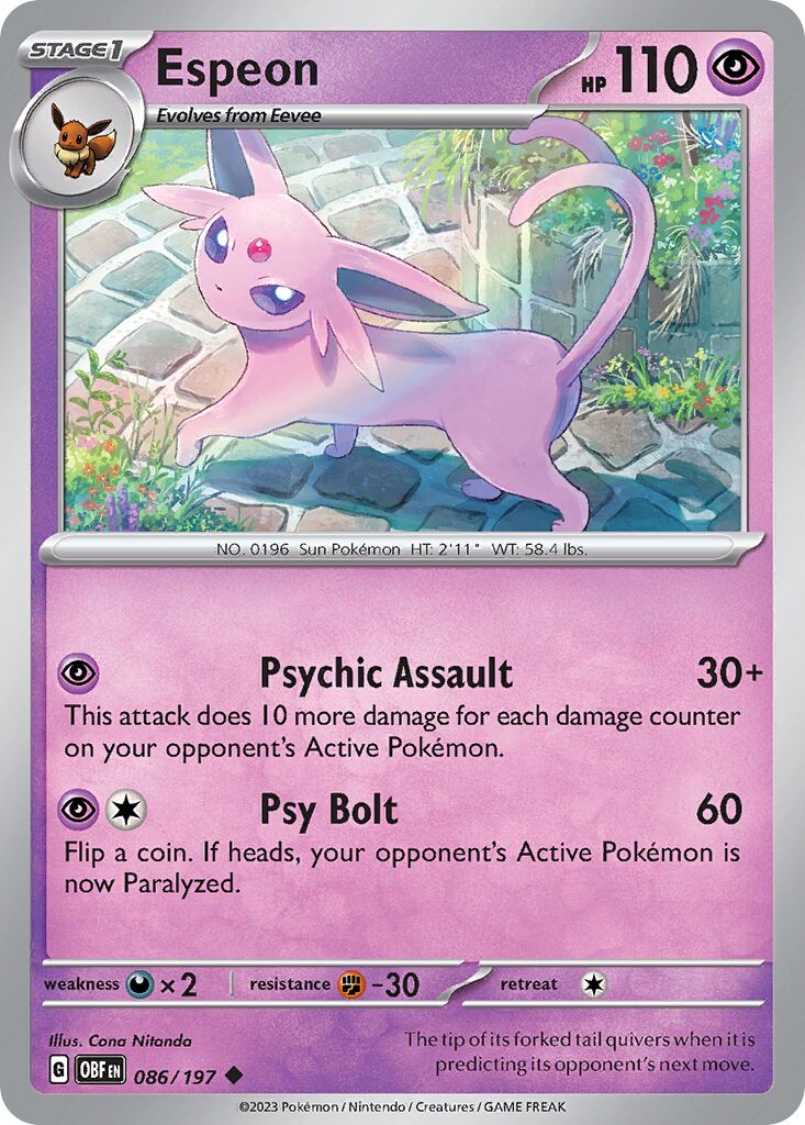 Espeon [Reverse Holo] #86