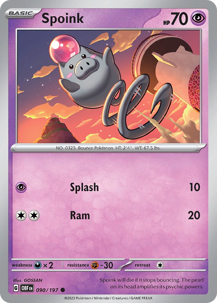 Spoink [Reverse Holo] #90