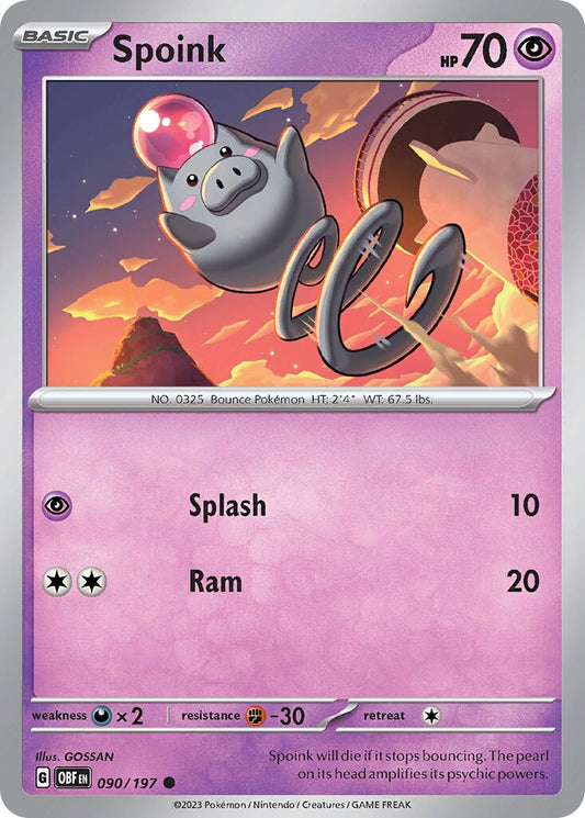 Spoink [Reverse Holo] #90